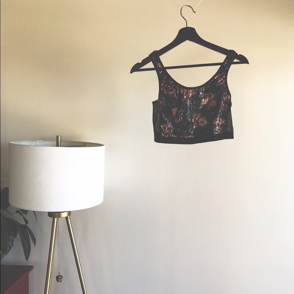 UO sequined crop top