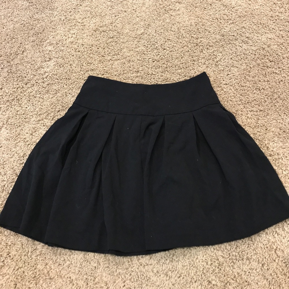 Black Pleated Skirt