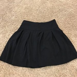 Black Pleated Skirt