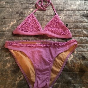 NWOT BCBG Lavender Two-piece Swimsuit