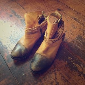 Free People leather ankle boots