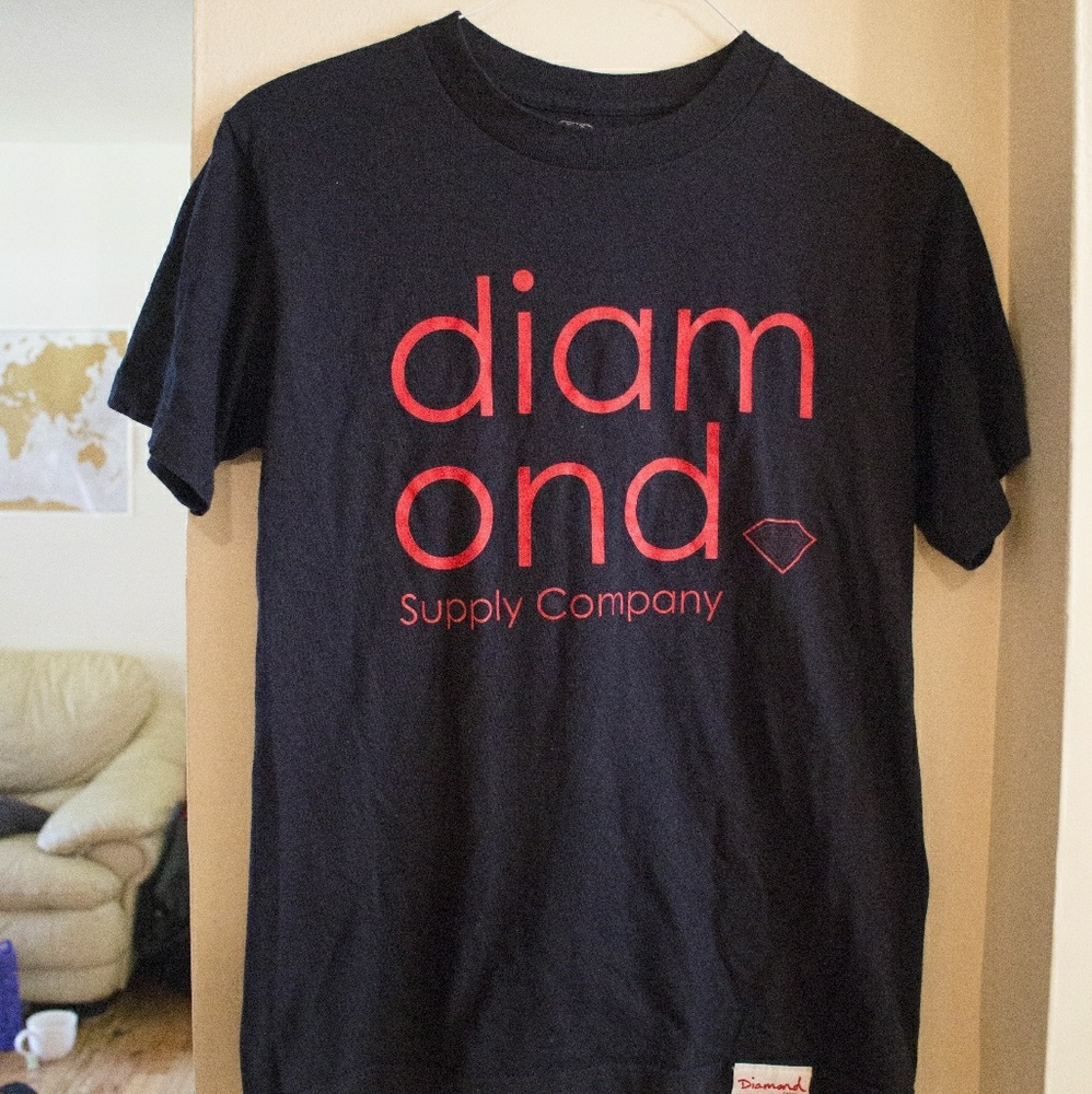 Diamond Supply Navy Blue T-shirt