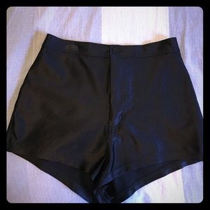 American Apparel black "hot shorts"