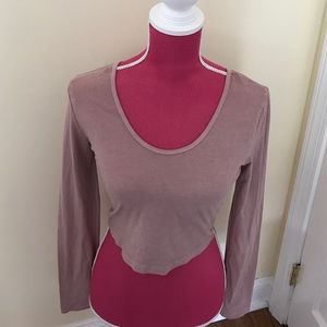 Urban outfitters long sleeve crop top