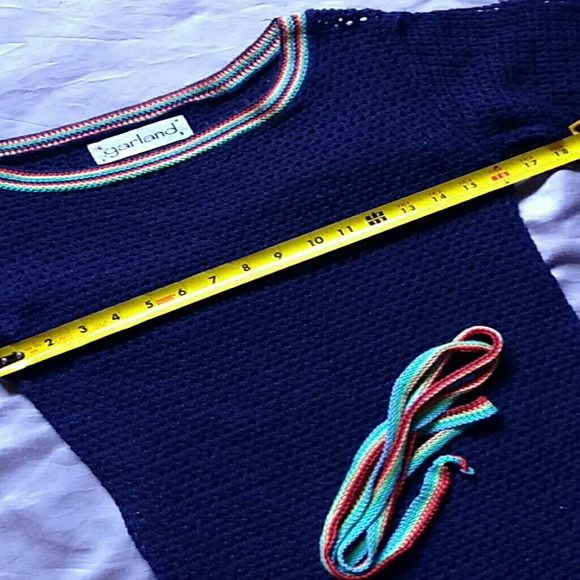 Vintage OOAK Crochet Sweater CoverUp / Festival - Picture 4 of 8