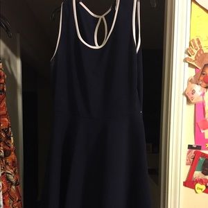 Navy/ White Dress