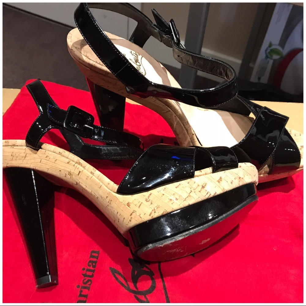 Christian Louboutin La Falaise Cork Platform