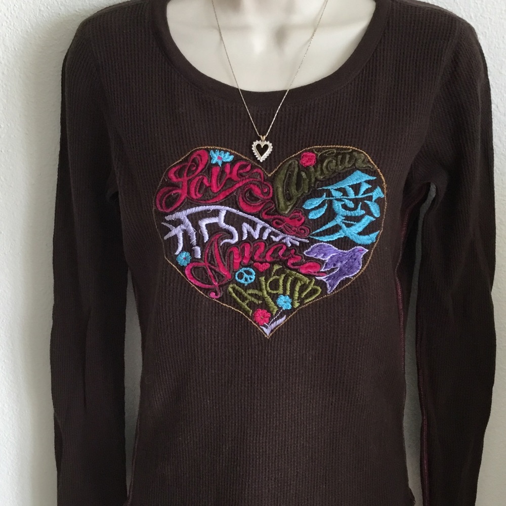 Lucky Brand Embroidered Top