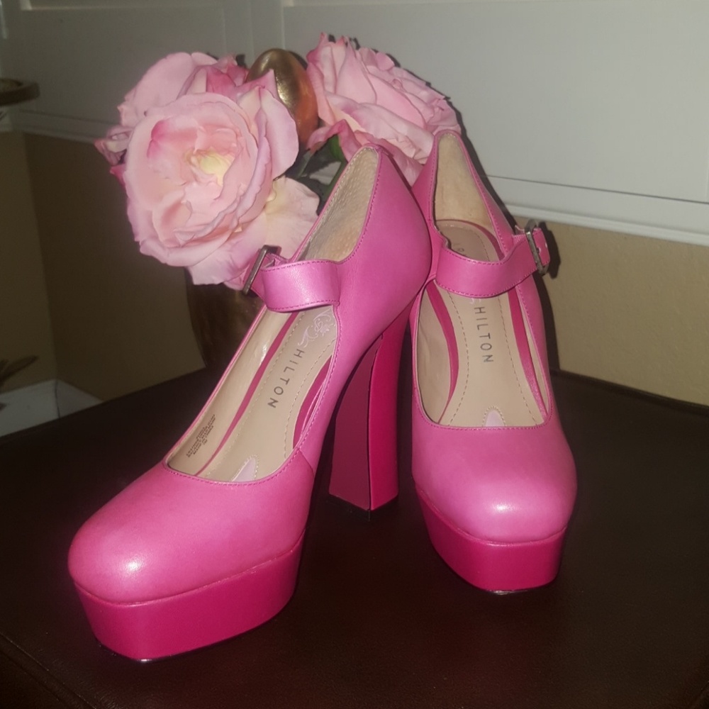 Paris Hilton platform heels