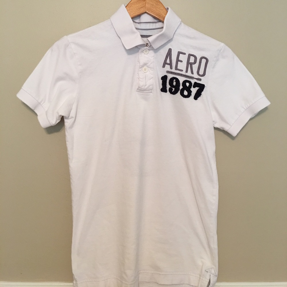 Aeropostale Distressed Polo Shirt
