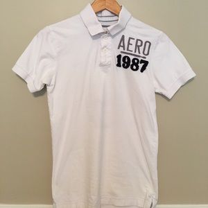 Aeropostale Distressed Polo Shirt