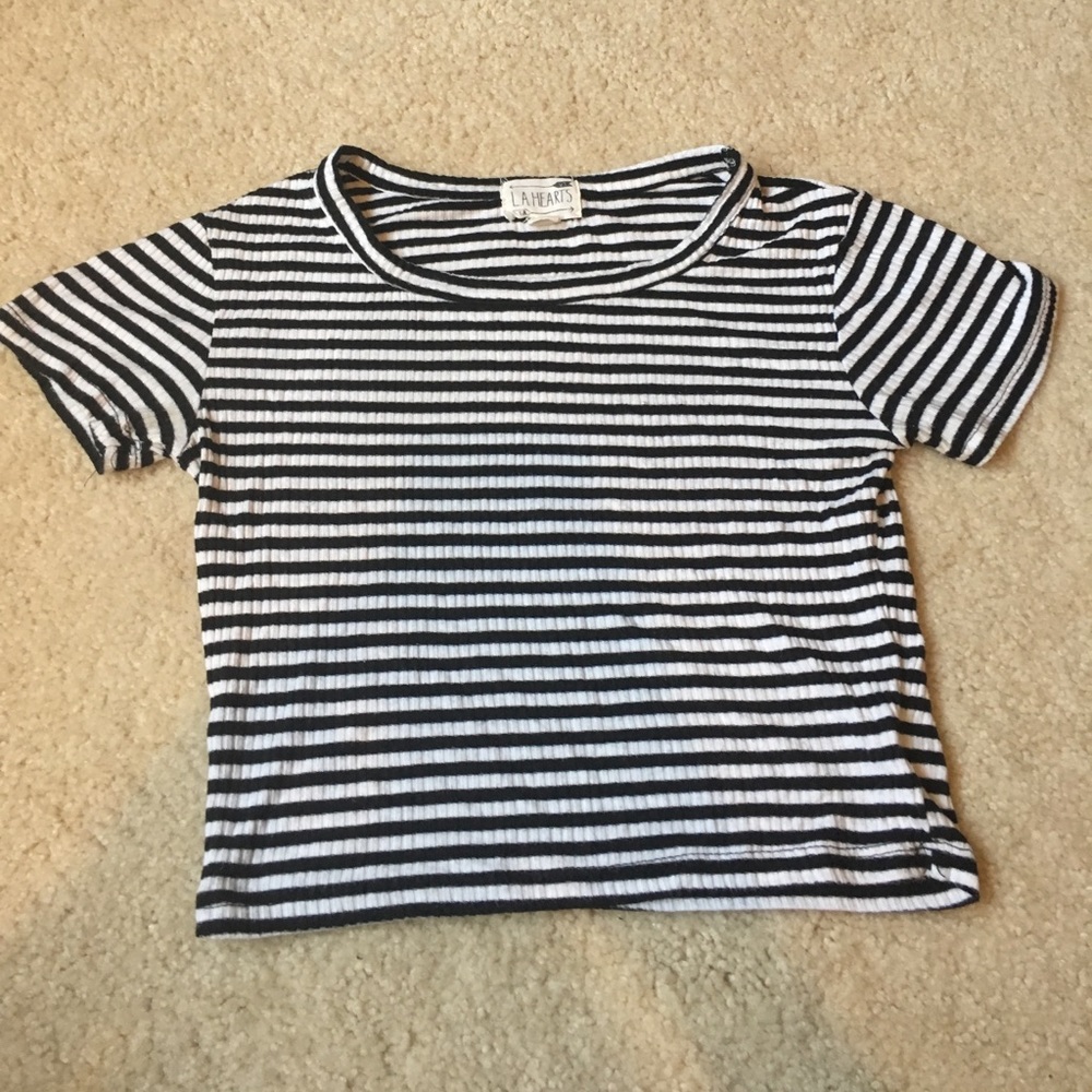 Striped crop top