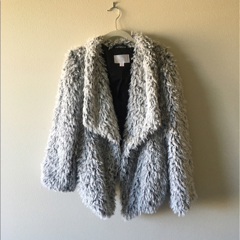Faux fur jacket