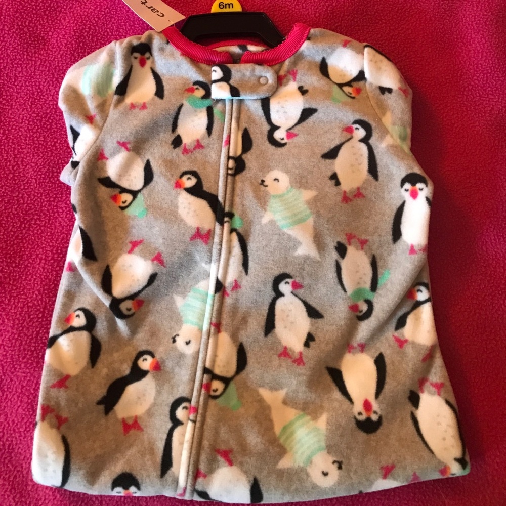 Fleece footie pajamas