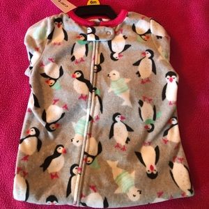 Fleece footie pajamas