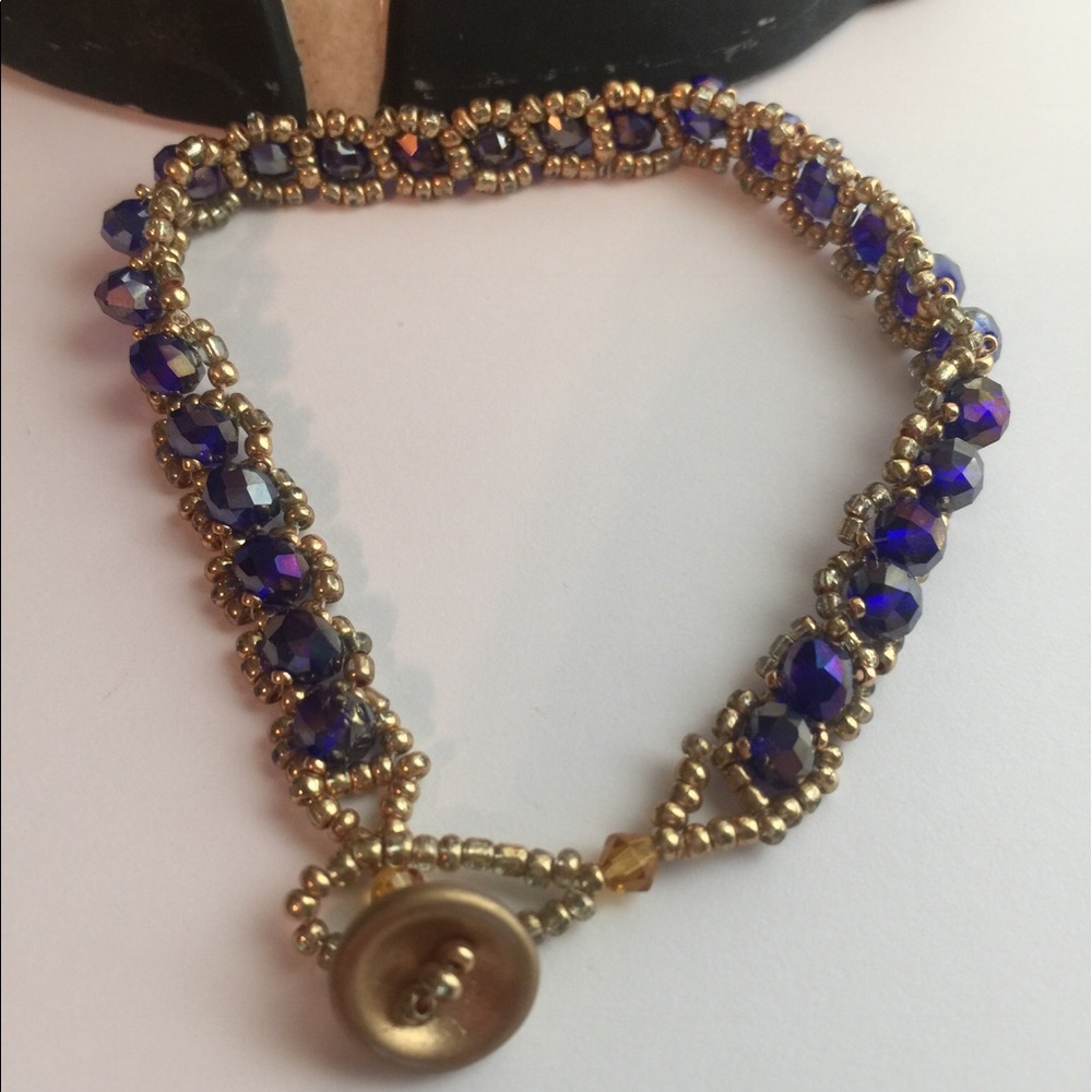 Hand Sewn Right Angle Weave Bracelet