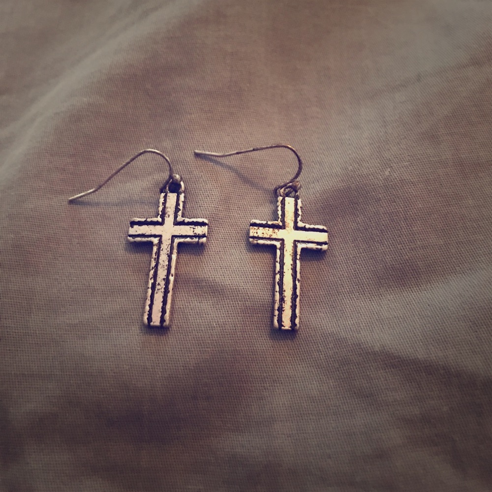 Cross earrings