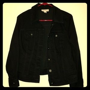 Black denim jacket