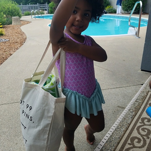 Bobby pins summer tote - Picture 3 of 3