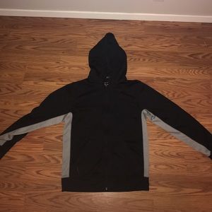 Nike Black and Grey Therma-Fit Hoodie