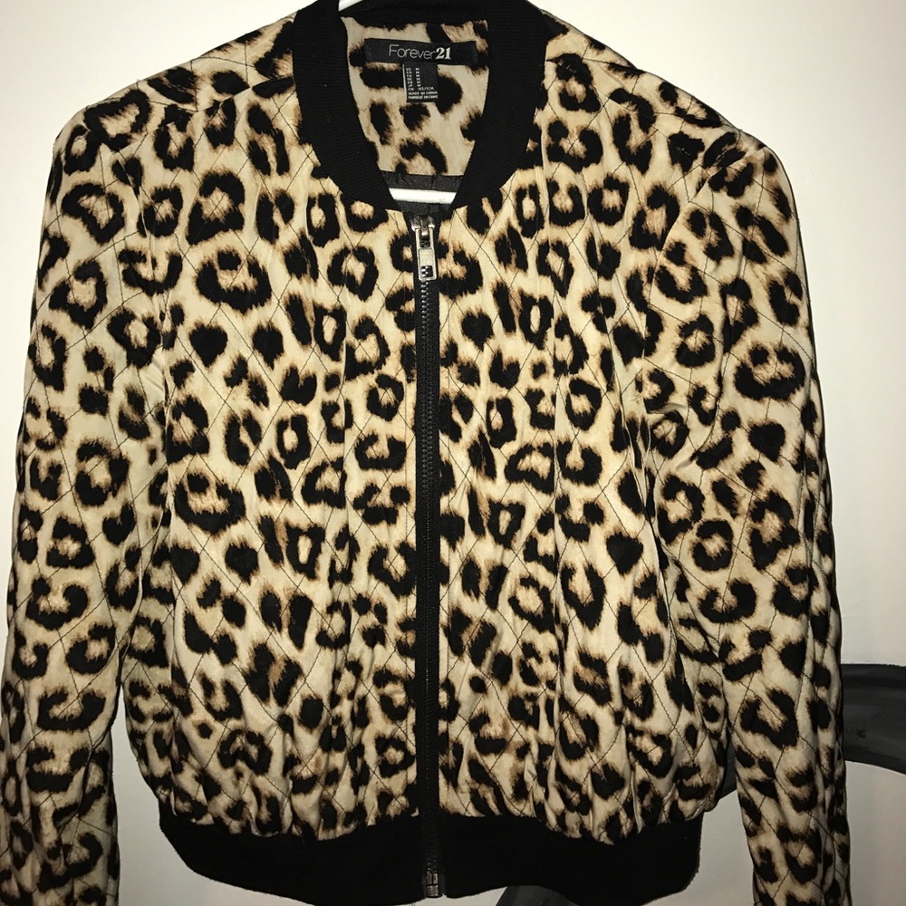 Sassy Cheetah print zip up jacket