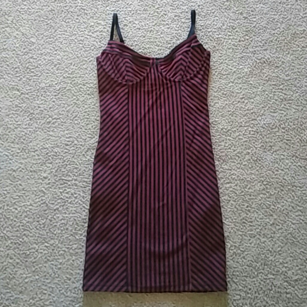 Forever 21 striped bodycon dress
