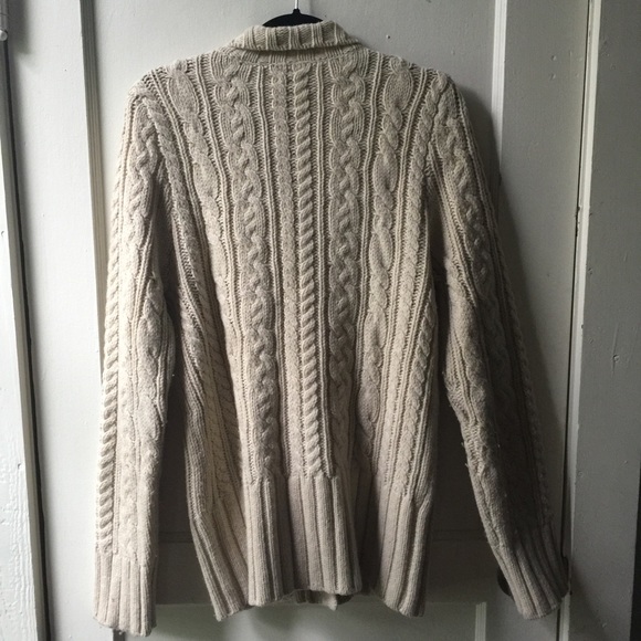 ❌SOLD❌DULUTH TRADING CO Fishermen Sweater Cable - Picture 2 of 5