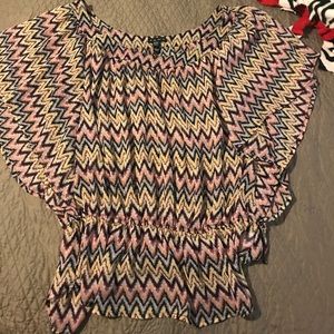 FANG stripped see-through Blouse 💕