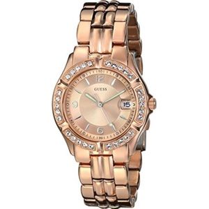 GUESS Women's Sporty Chic Rose Gold-Tone Watch NEW