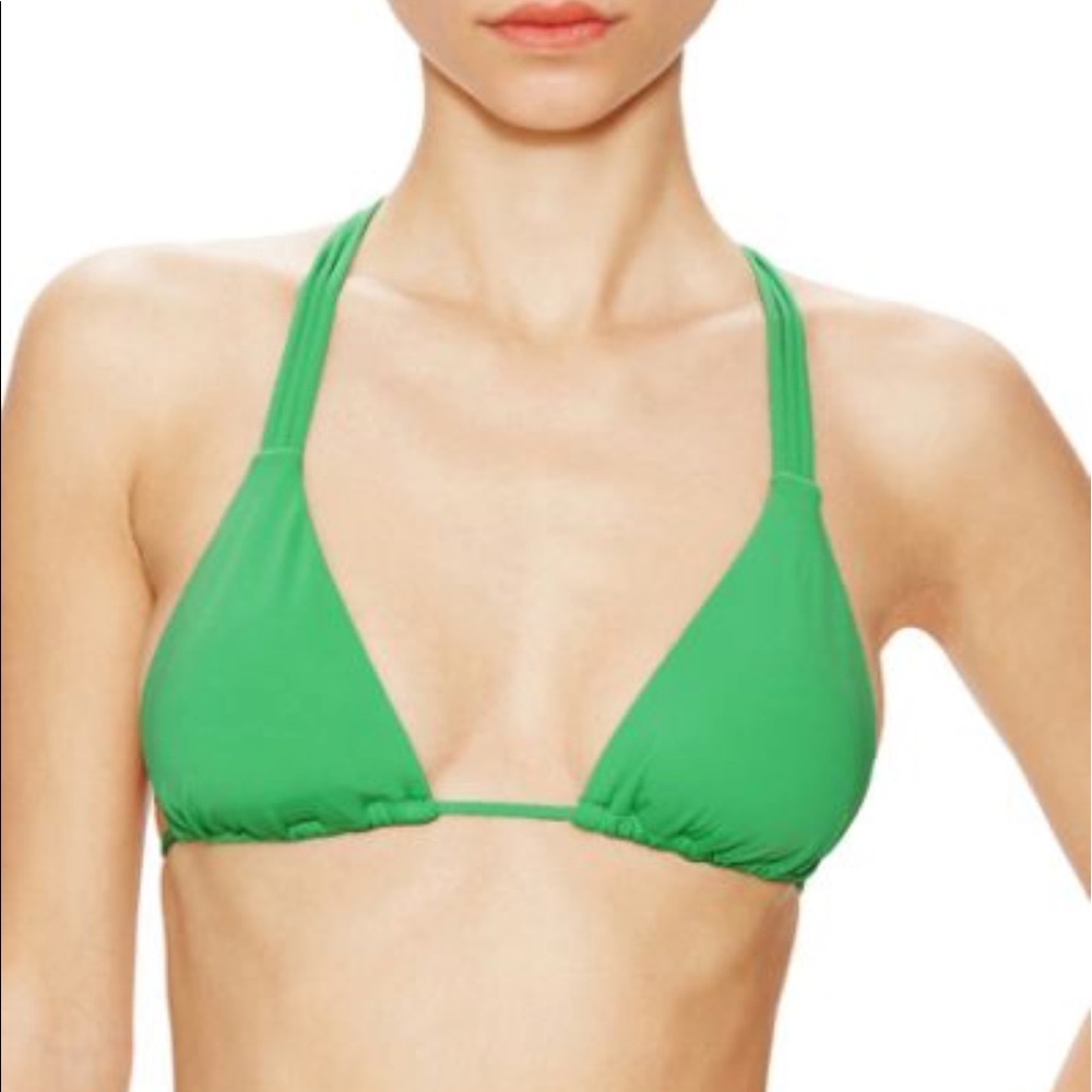 Sofia by VIX Savana String Bikini Top, Green, Lrg