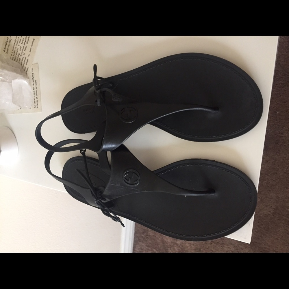 Gucci rubber sandals