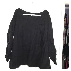 Loose 100% Linen Top