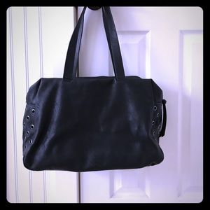 Black tote bag