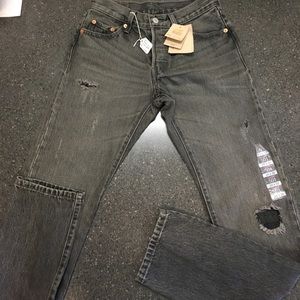 Levi's 501 Button Fly Skinny Jeans