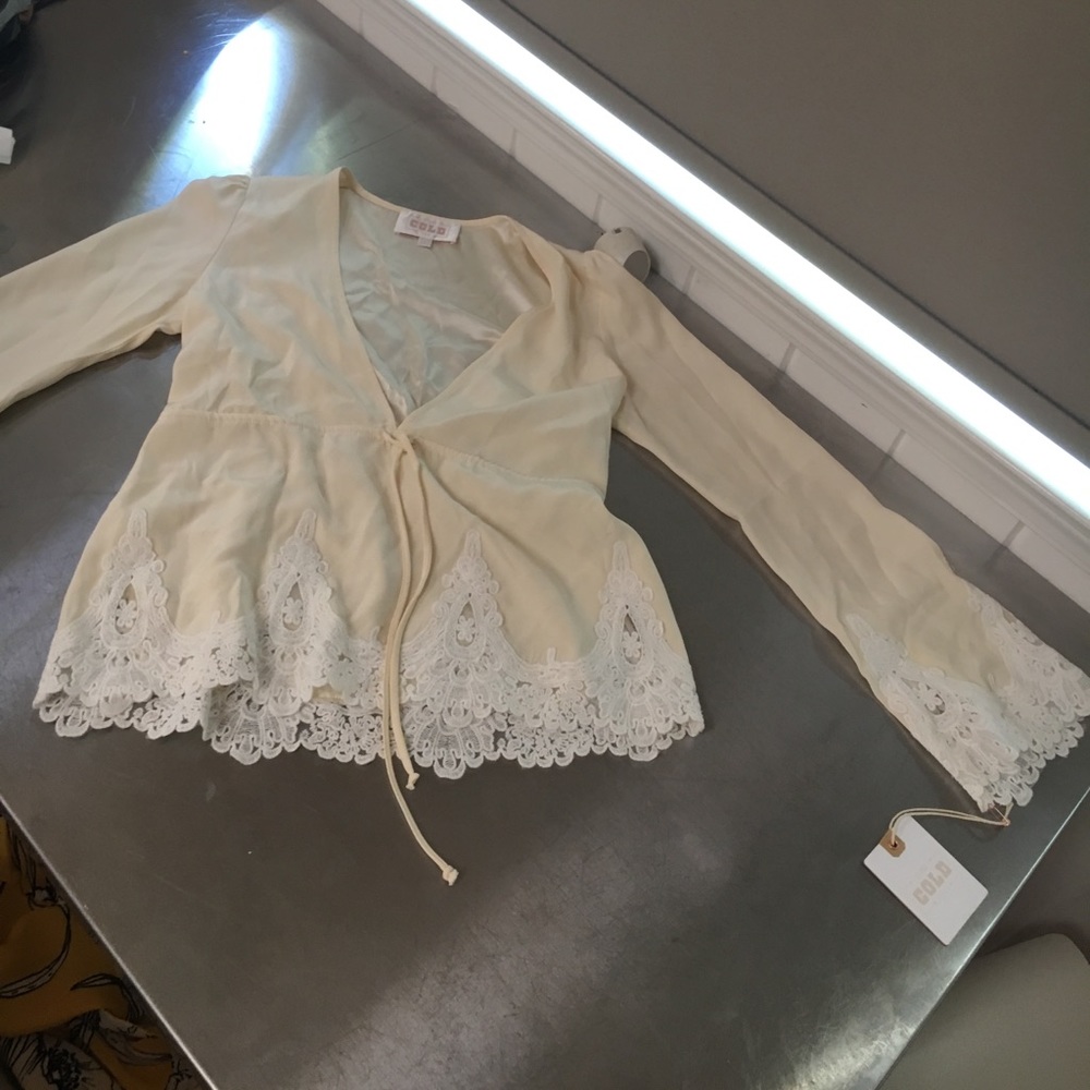 Stone cold fox white blouse