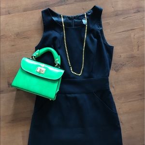 J Crew Emmaleigh dress in navy cotton