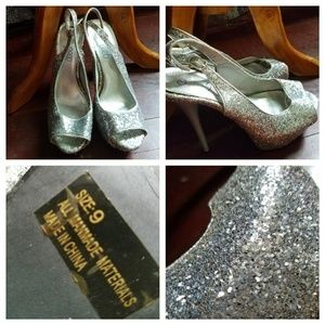 Deb Silver full BLING shoe