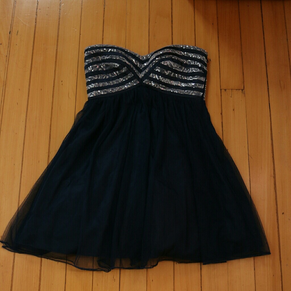 Navy Blue Party Dress