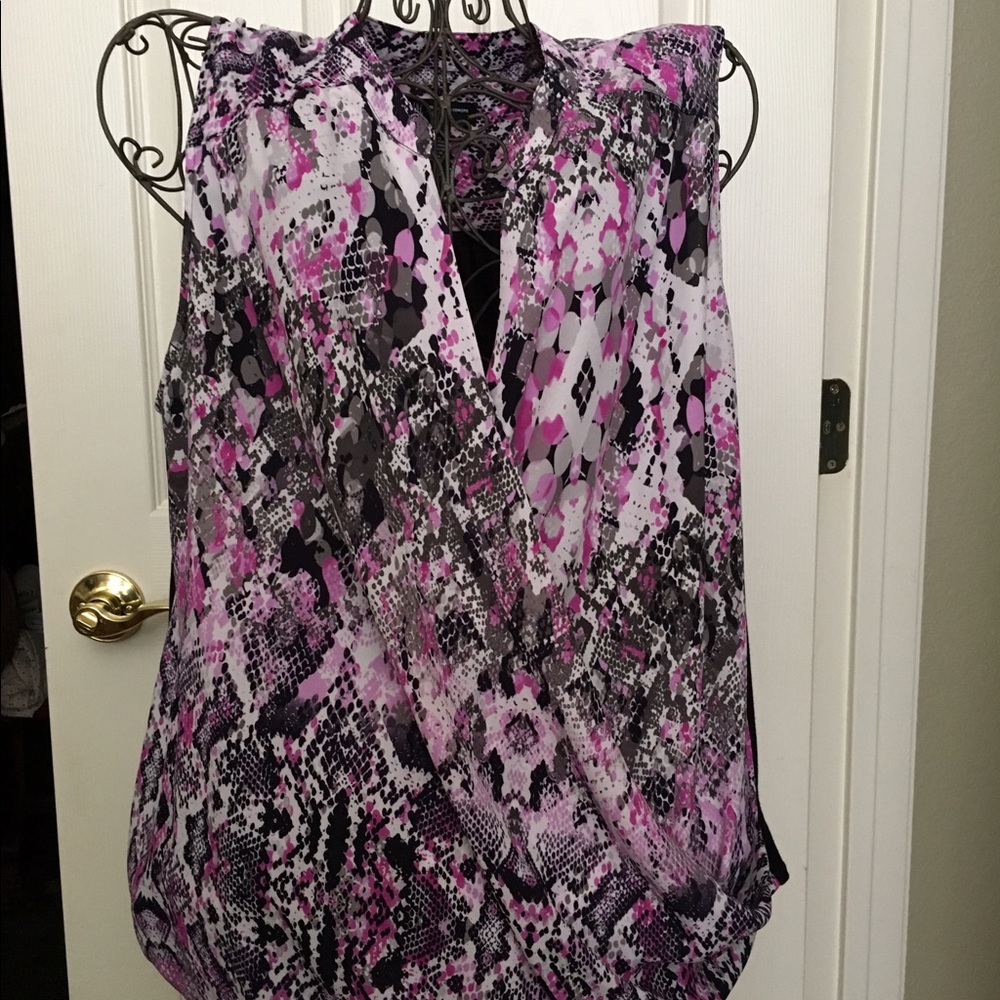 I.N.C. Cross cross front top