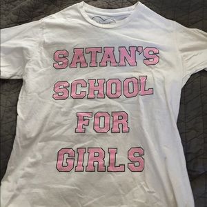 Nikki lipstick Satans school for girls tee