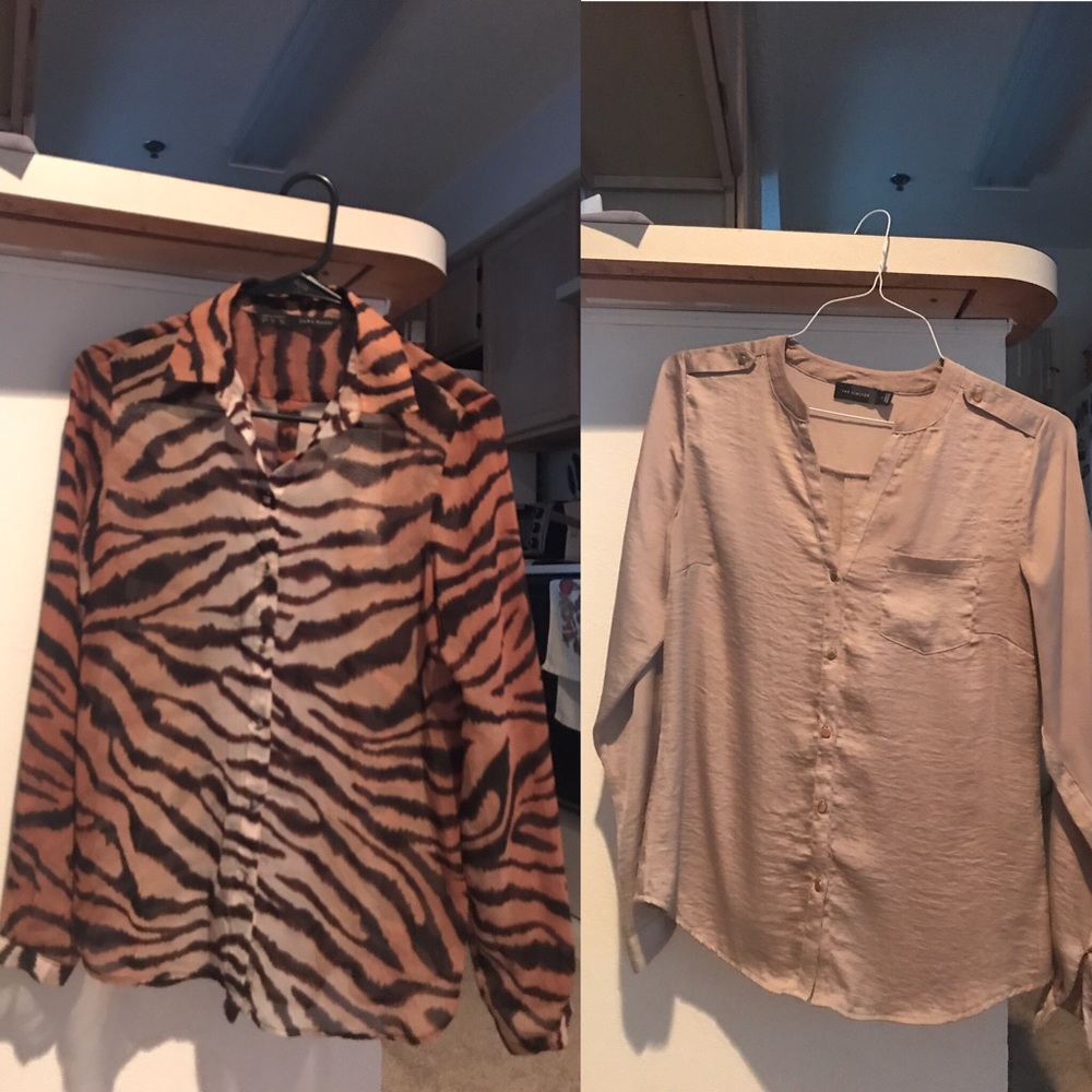 Both for $20 (from Zara and The Limited)