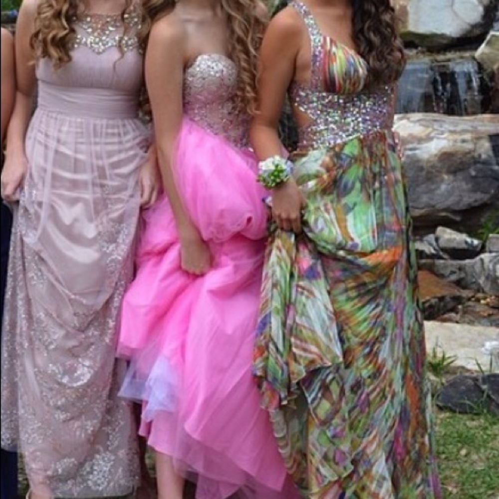 Blush prom dress
