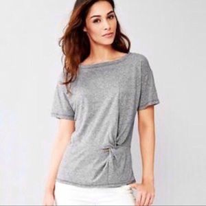 *50%OFF BUNDLES* GAP gray knotted peplum top