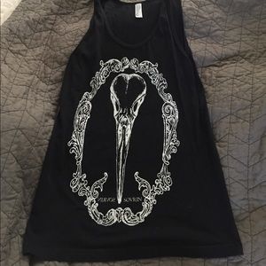 Bird skull tank top