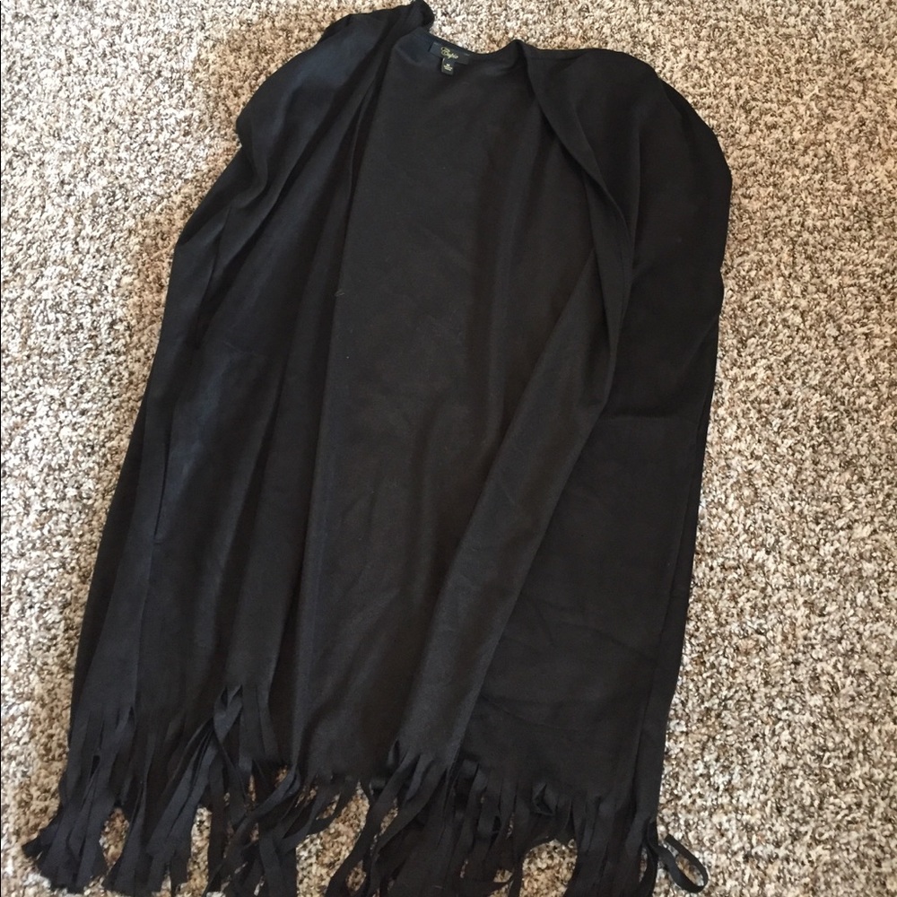 Cupio "suede" fringe flyaway