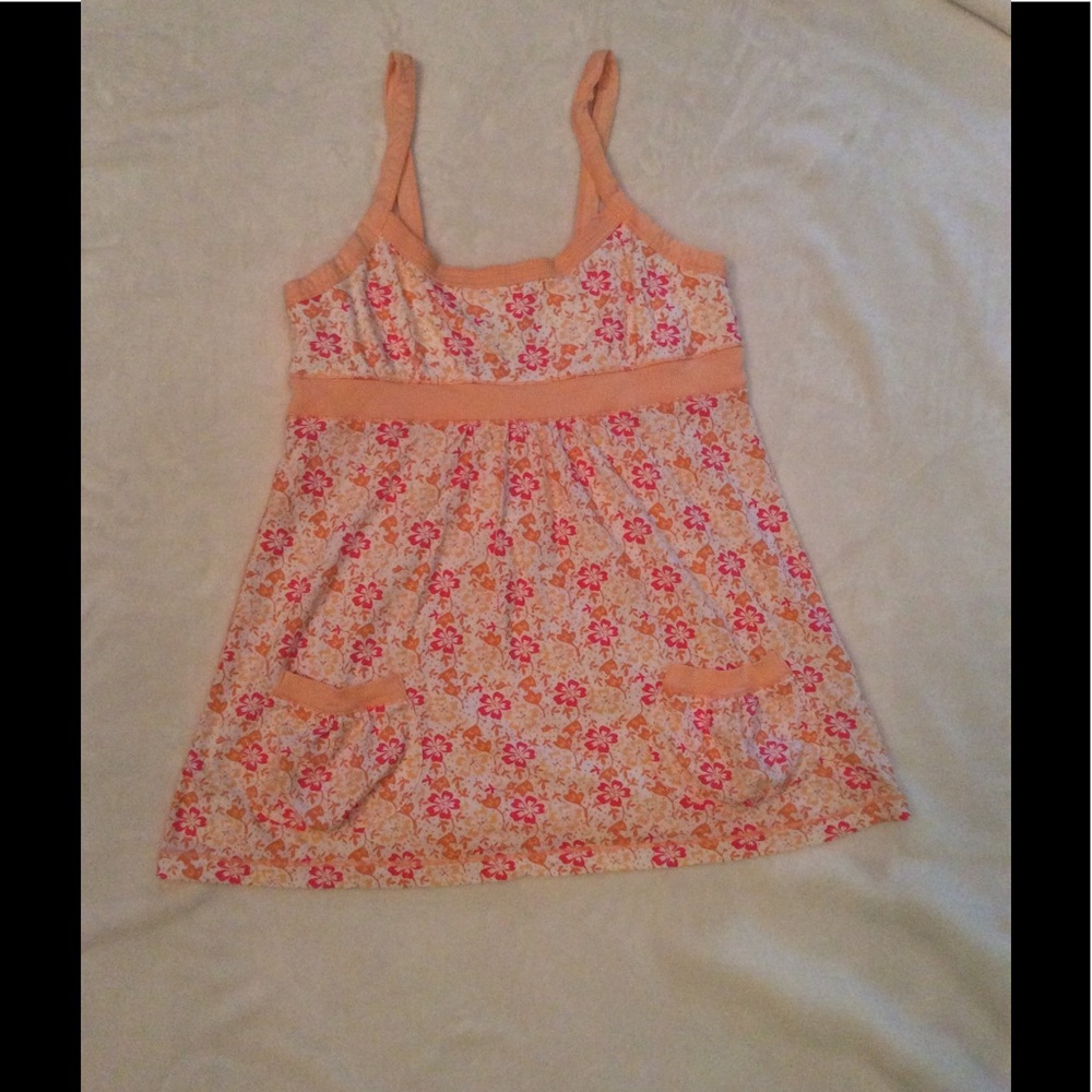 Tank Top with Floral Design