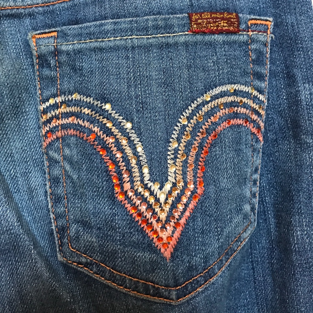 Sevens for all Mankind kids crystal pocket jeans - Picture 1 of 8
