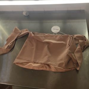 Off the shoulder wrap pink top