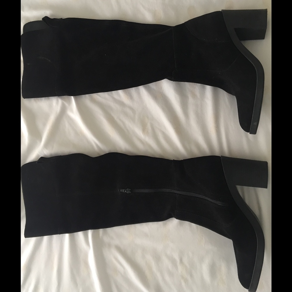 Black Leather boots, size 8.5 women's