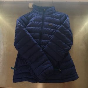 Blue long sleeve puffed Patagonia